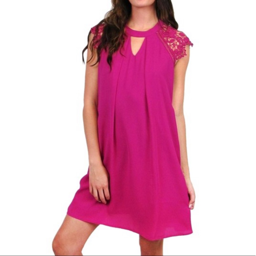 She + Sky boutique pink dress Large